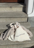 Large everyday canvas bag with minimalistic, structured design by Arve Collective